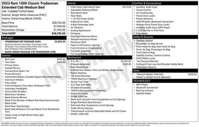 2023 RAM 1500 Classic Tradesman