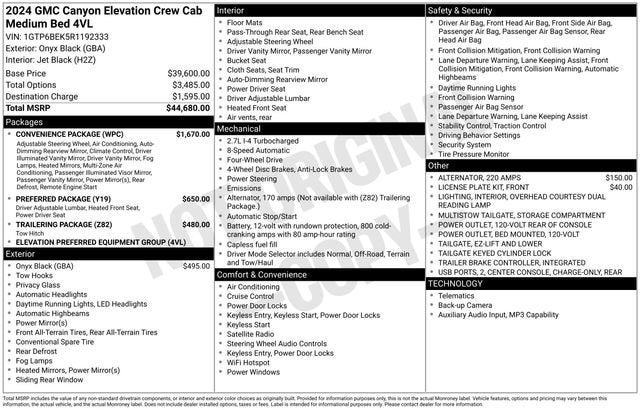2024 GMC Canyon Elevation