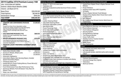 2019 Cadillac XT4 FWD Premium Luxury