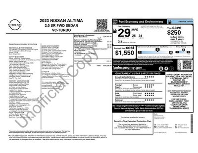 2023 Nissan Altima SR VC-Turbo FWD