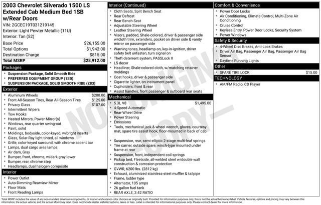 2003 Chevrolet Silverado 1500 LS