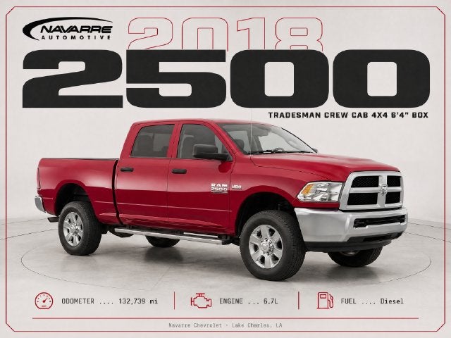 2018 RAM 2500 Tradesman Crew Cab 4x4 6'4" Box