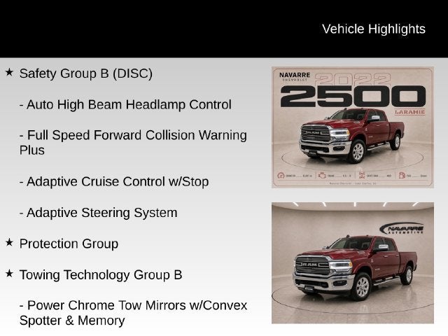 2022 RAM 2500 Laramie Crew Cab 4x4 6'4" Box