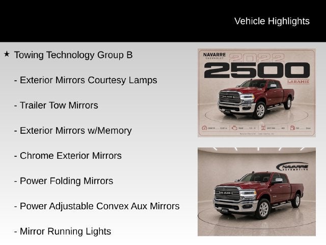2022 RAM 2500 Laramie Crew Cab 4x4 6'4" Box