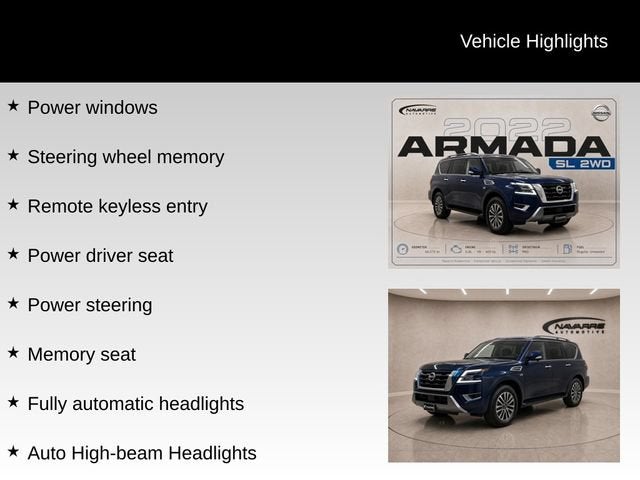 2022 Nissan Armada SL 2WD