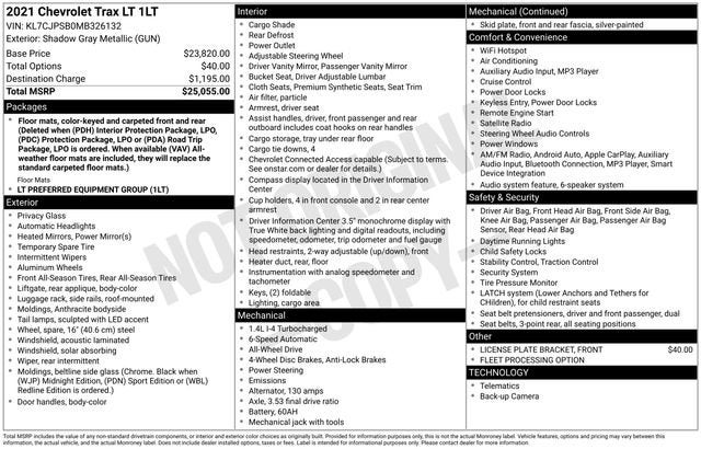 2021 Chevrolet Trax LT