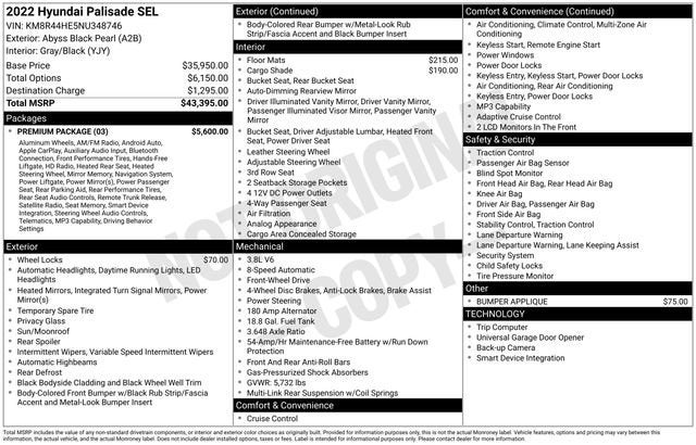 2022 Hyundai Palisade SEL