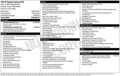 2014 Toyota Camry L