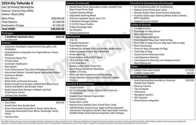 2024 Kia Telluride S