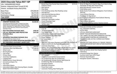 2025 Chevrolet Tahoe RST