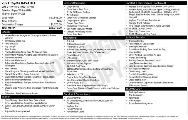 2021 Toyota RAV4 XLE