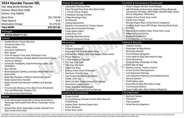 2024 Hyundai Tucson SEL