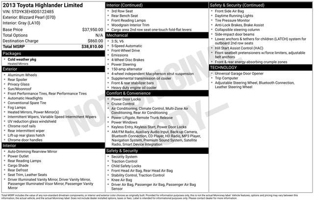 2013 Toyota Highlander Limited