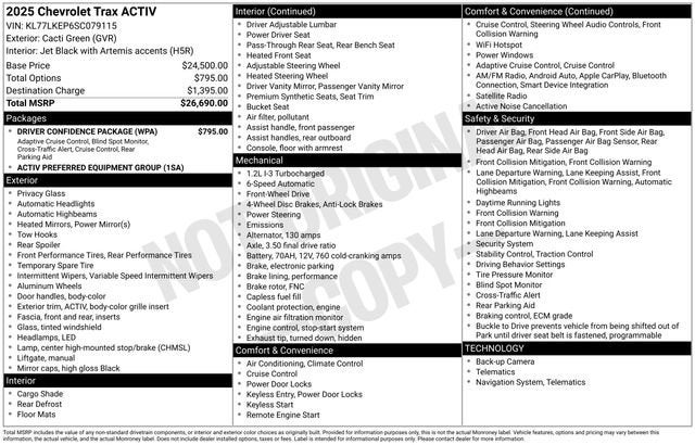 2025 Chevrolet Trax ACTIV