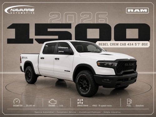 2026 RAM 1500 Rebel Crew Cab 4x4 5'7' Box