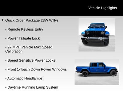 2022 Jeep Gladiator Willys
