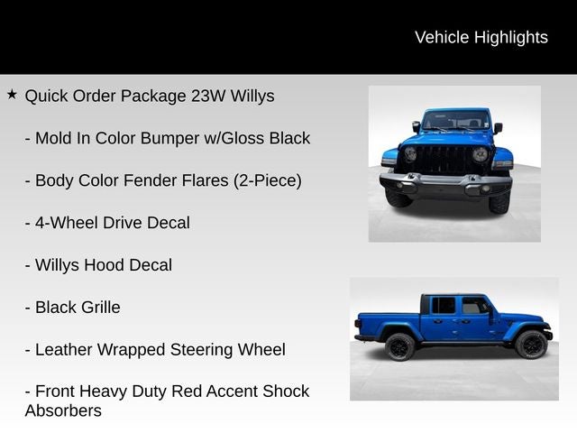2022 Jeep Gladiator Willys