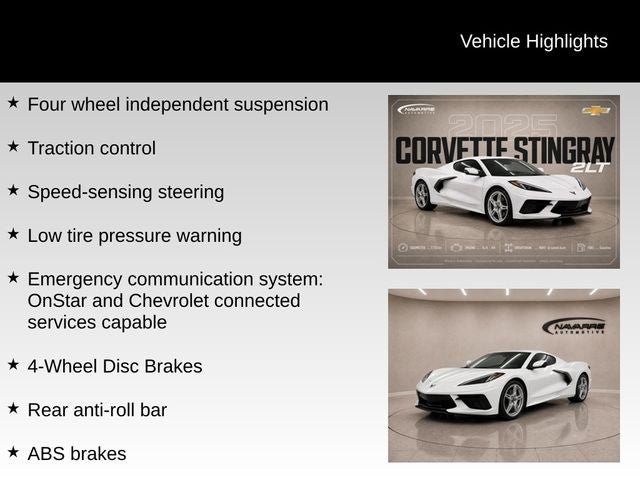 2025 Chevrolet Corvette Stingray 2LT