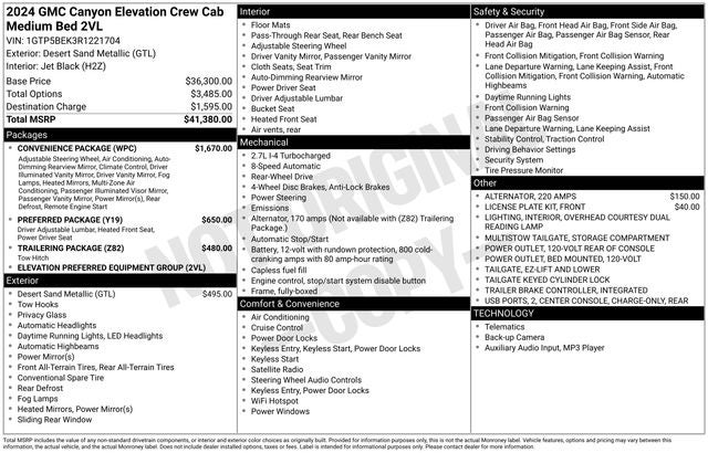 2024 GMC Canyon Elevation