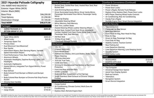 2021 Hyundai Palisade Calligraphy