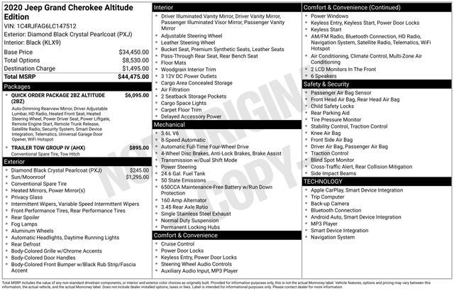 2020 Jeep Grand Cherokee Altitude