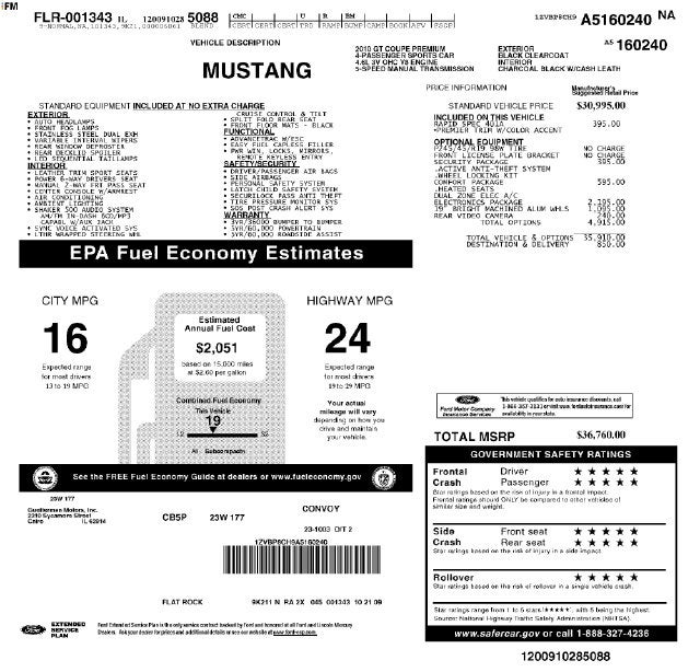 2010 Ford Mustang GT