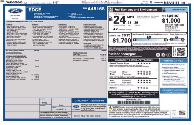 2021 Ford Edge SEL