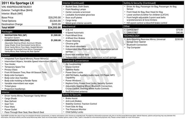 2011 Kia Sportage LX