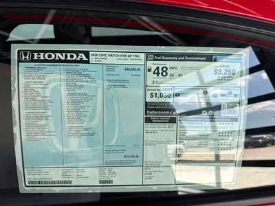 2026 Honda Civic Hybrid FWD Touring Hybrid