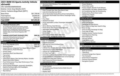 2021 BMW X5 xDrive40i