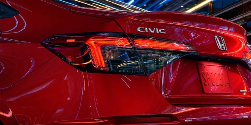 2026 Honda Civic Sedan Back Exterior and Taillight Lake Charles, LA