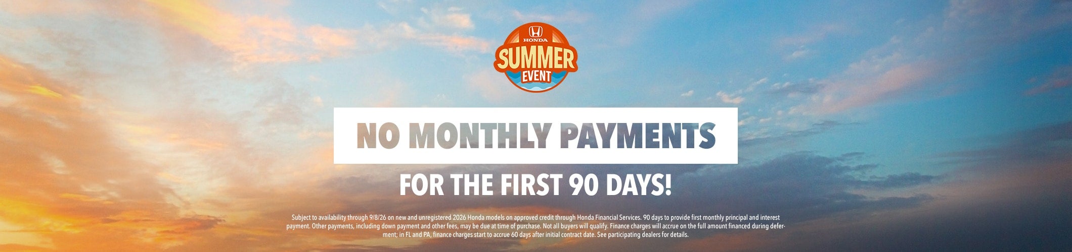 No Payments for 1st 90 Days
